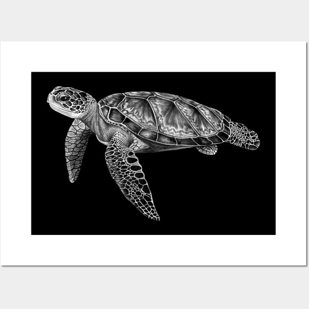 Sea Turtle Wall Art by Tim Jeffs Art